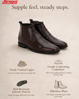 Paragon Men Chelsea Ankle Boots Comfortable Round Toe for Daily Wear