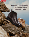 Paragon Men Chelsea Ankle Boots Comfortable Round Toe for Daily Wear