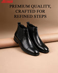 Paragon Men Chelsea Ankle Boots Comfortable Cap Toe for Daily Wear