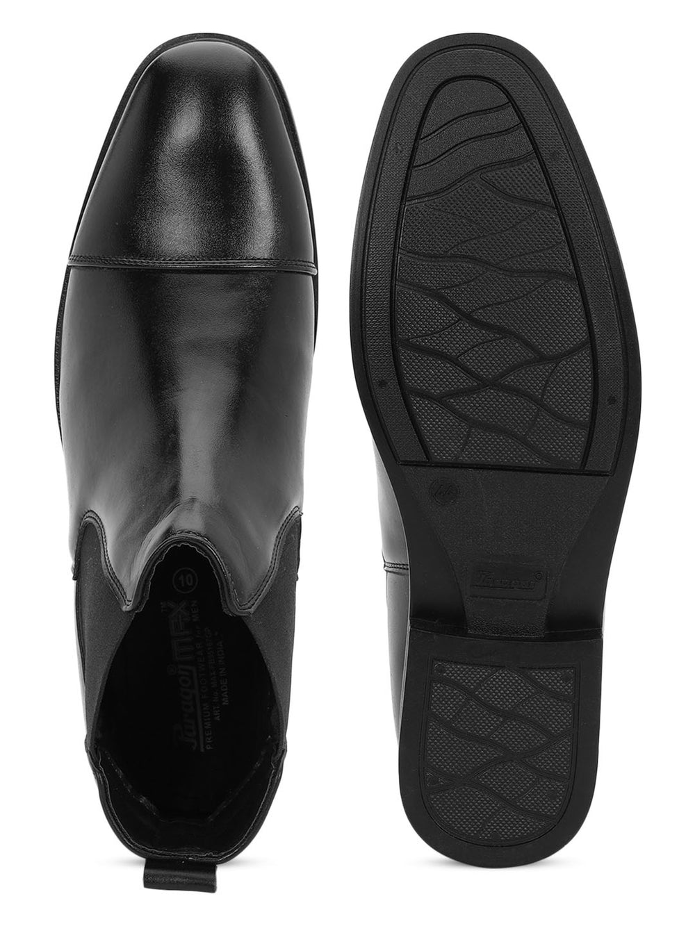 Paragon Men Chelsea Ankle Boots Comfortable Cap Toe for Daily Wear