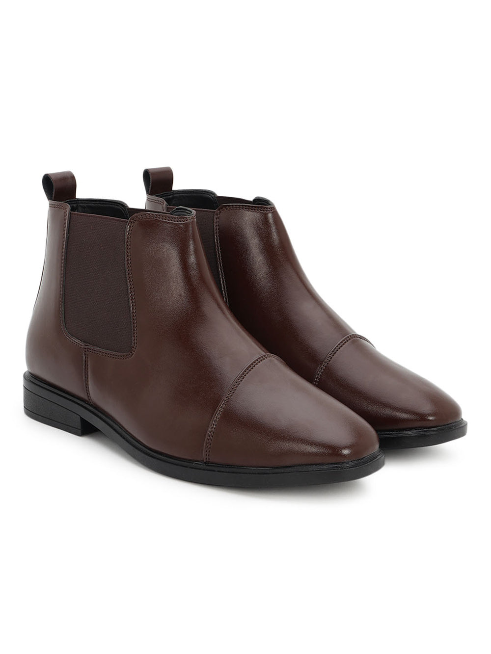 Paragon Men Chelsea Ankle Boots Comfortable Cap Toe for Daily Wear
