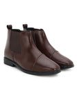 Paragon Men Chelsea Ankle Boots Comfortable Cap Toe for Daily Wear