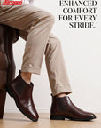 Paragon Men Chelsea Ankle Boots Comfortable Cap Toe for Daily Wear