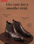 Paragon Men Chelsea Ankle Boots Comfortable Cap Toe for Daily Wear