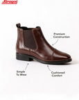 Paragon Men Chelsea Ankle Boots Comfortable Cap Toe for Daily Wear