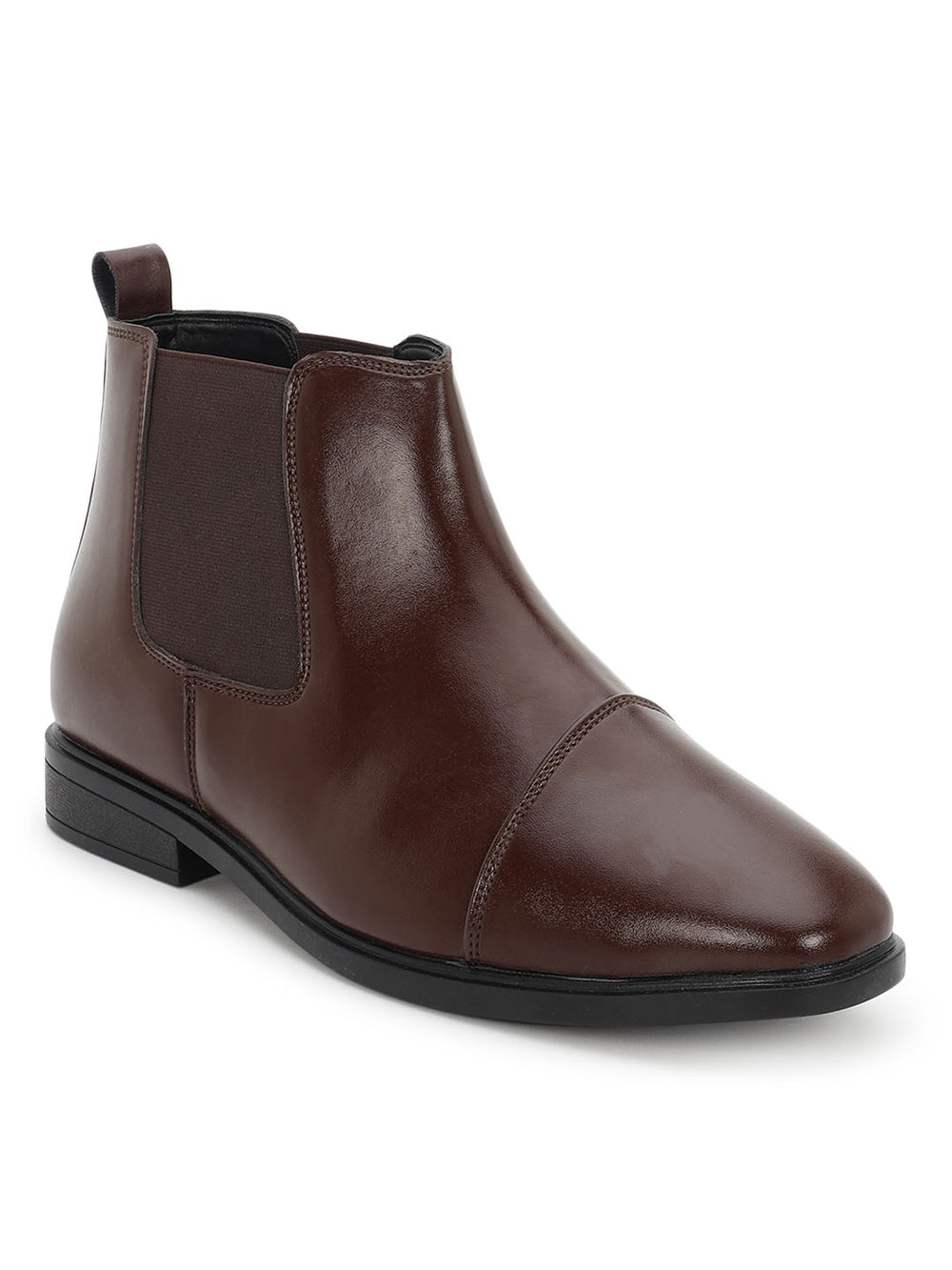 Paragon Men Chelsea Ankle Boots Comfortable Cap Toe for Daily Wear