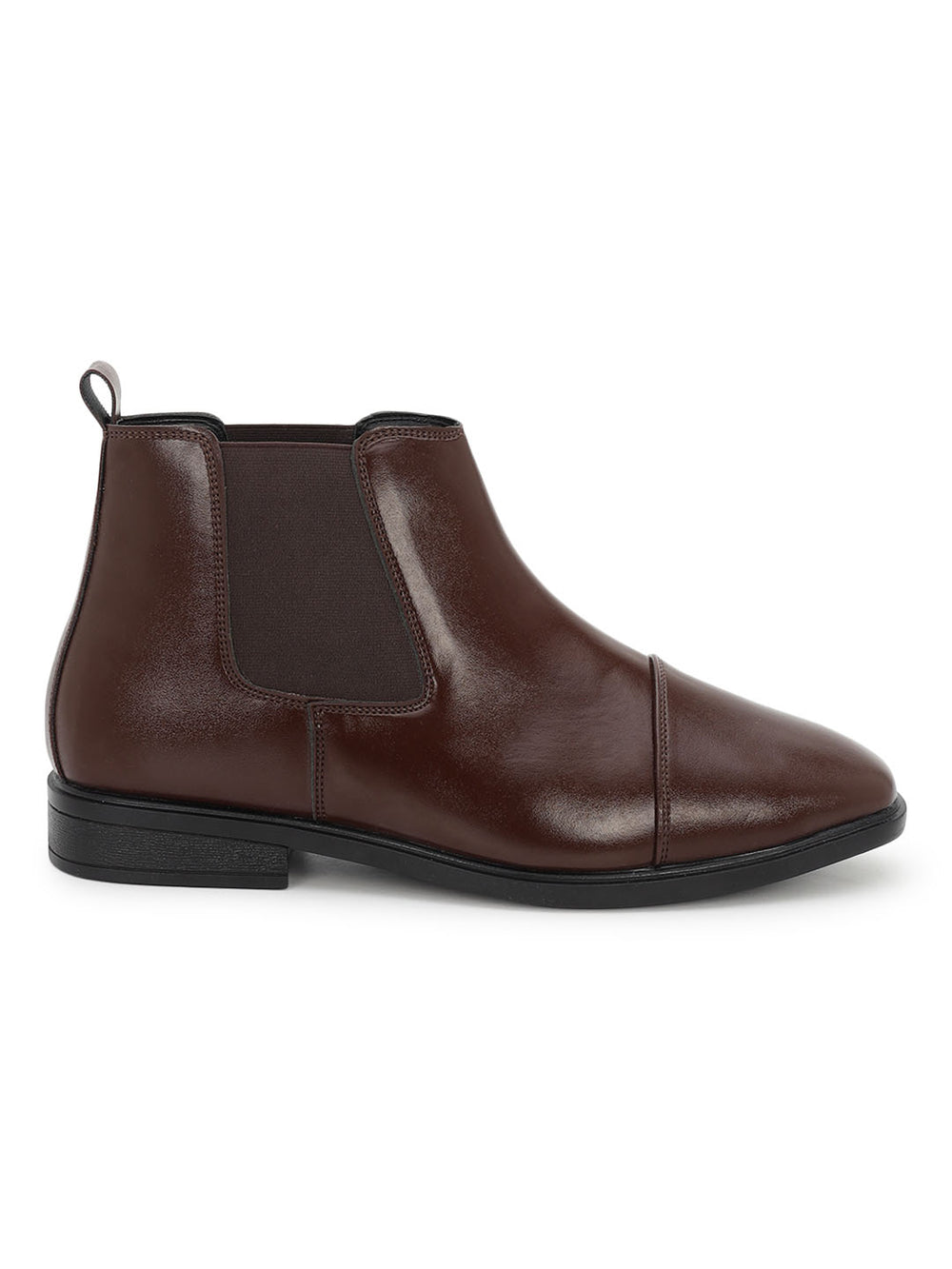 Paragon Men Chelsea Ankle Boots Comfortable Cap Toe for Daily Wear