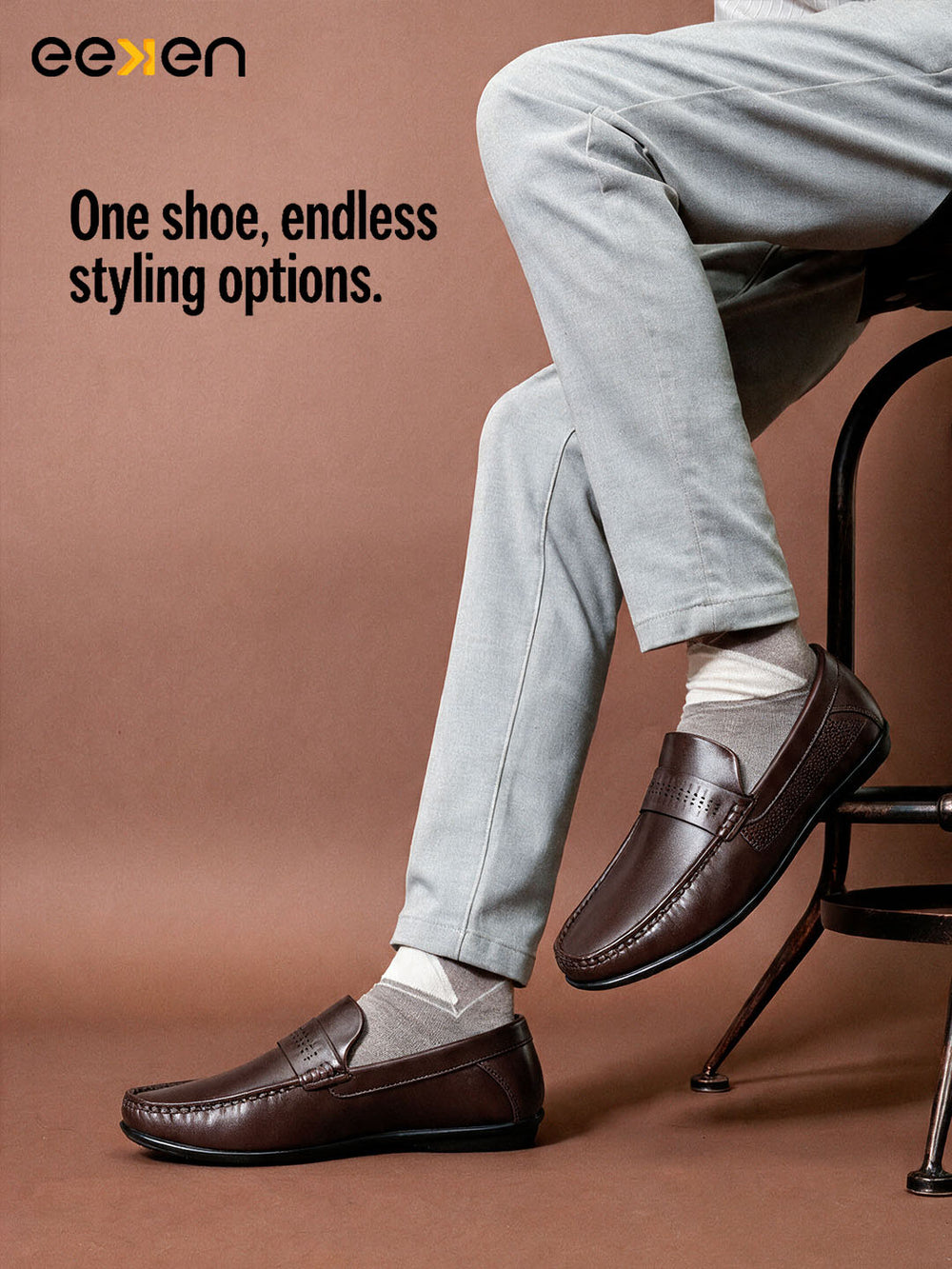 Eeken Men Formal Shoes Slip On All Day Office wear