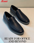 Paragon Men Formal Shoes Comfortable Round Toe Slip On Office Wear