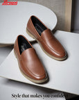 Paragon Men Formal Shoes Comfortable Round Toe Slip On Office Wear