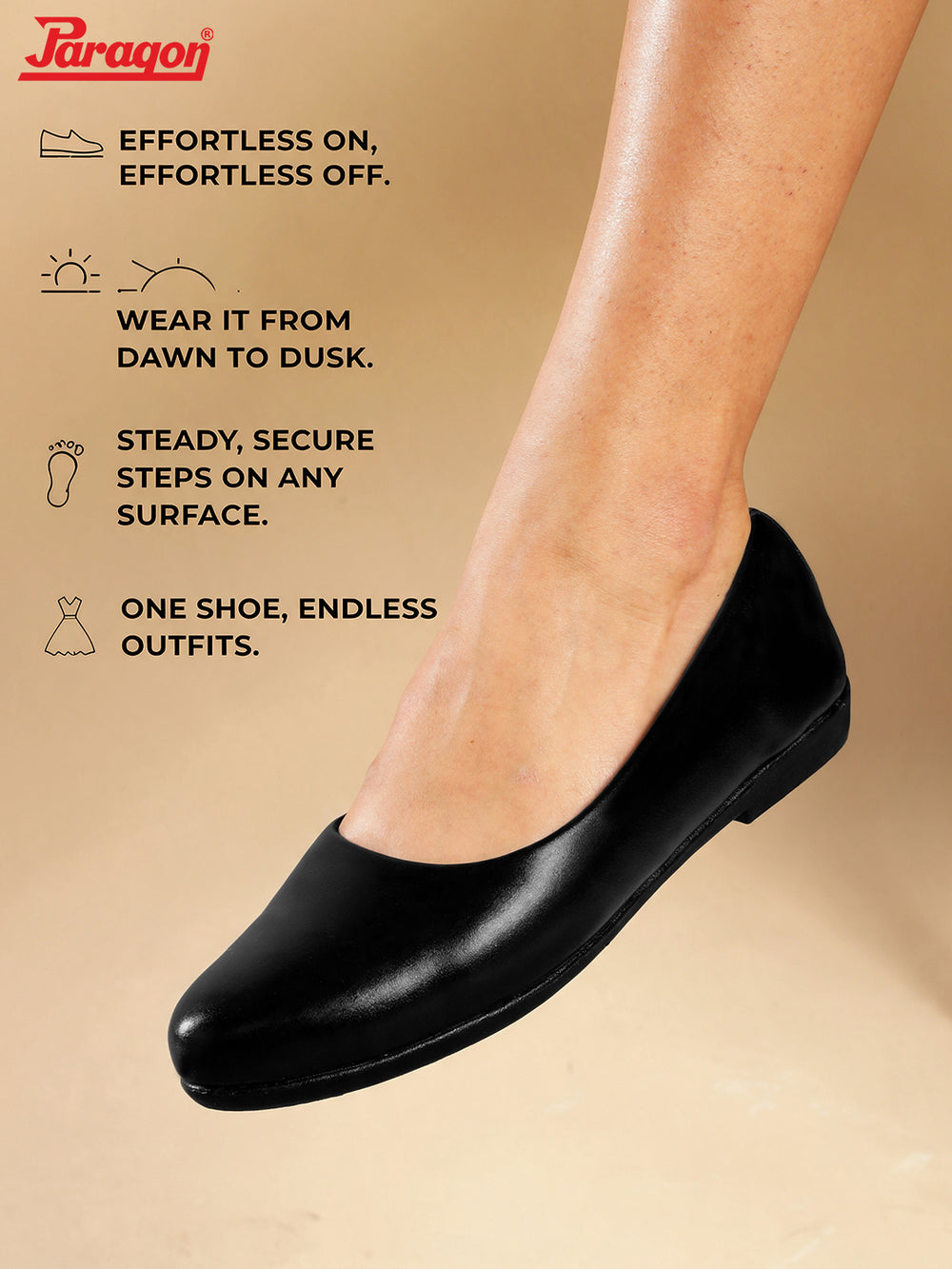 Paragon Women Formal Shoes Comfortable Round Toe Slip On Office Wear