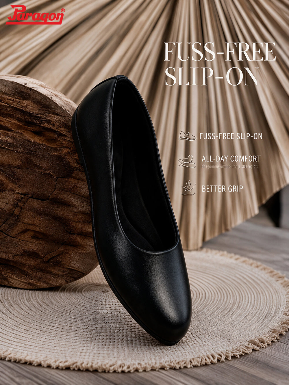 Paragon Women Formal Shoes Comfortable Round Toe Slip On Office Wear