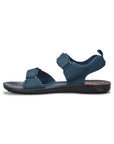 Paragon Men's Stylish Lightweight & Durable Blue Velcro Dailywear Sandals