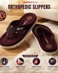 Paragon Women’s Orthopedic Slippers with Arch Support & Cushioned Footbed | Lightweight, Anti-Sweat, Flexible with Strong Grip Sole