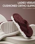 Paragon Womens Orthopedic Slippers with Arch Support & Cushioned Footbed | Lightweight, Anti-Sweat, Flexible with Strong Grip Sole