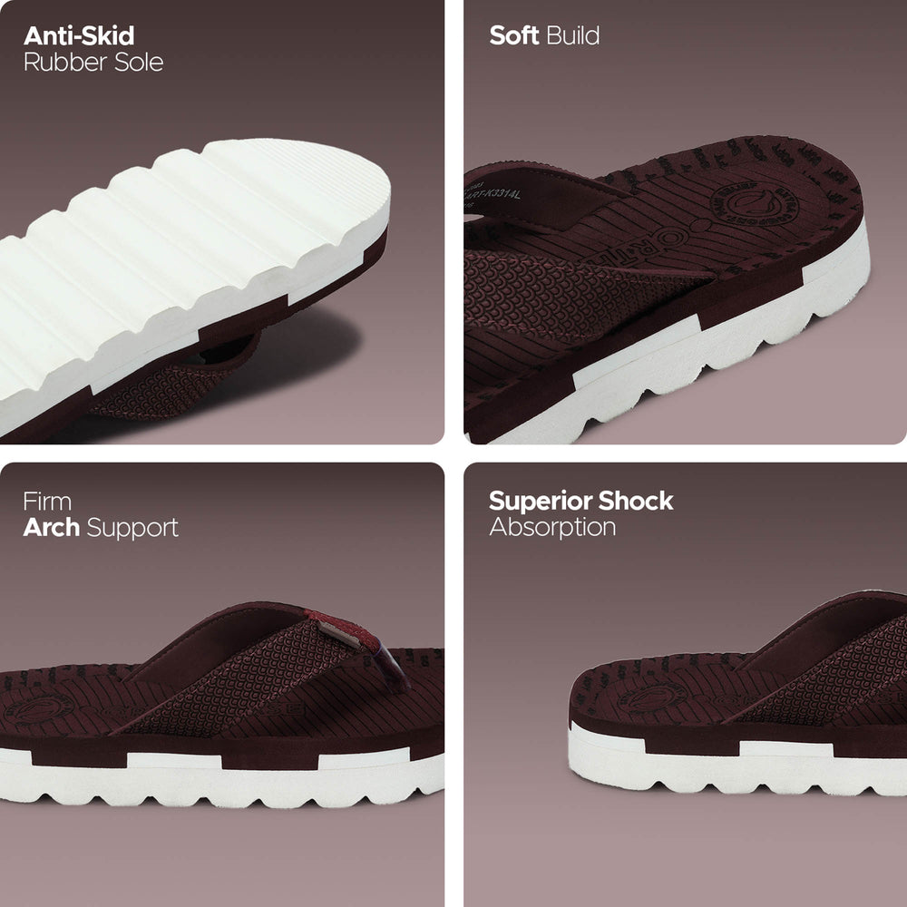Paragon Womens Orthopedic Slippers with Arch Support &amp; Cushioned Footbed | Lightweight, Anti-Sweat, Flexible with Strong Grip Sole
