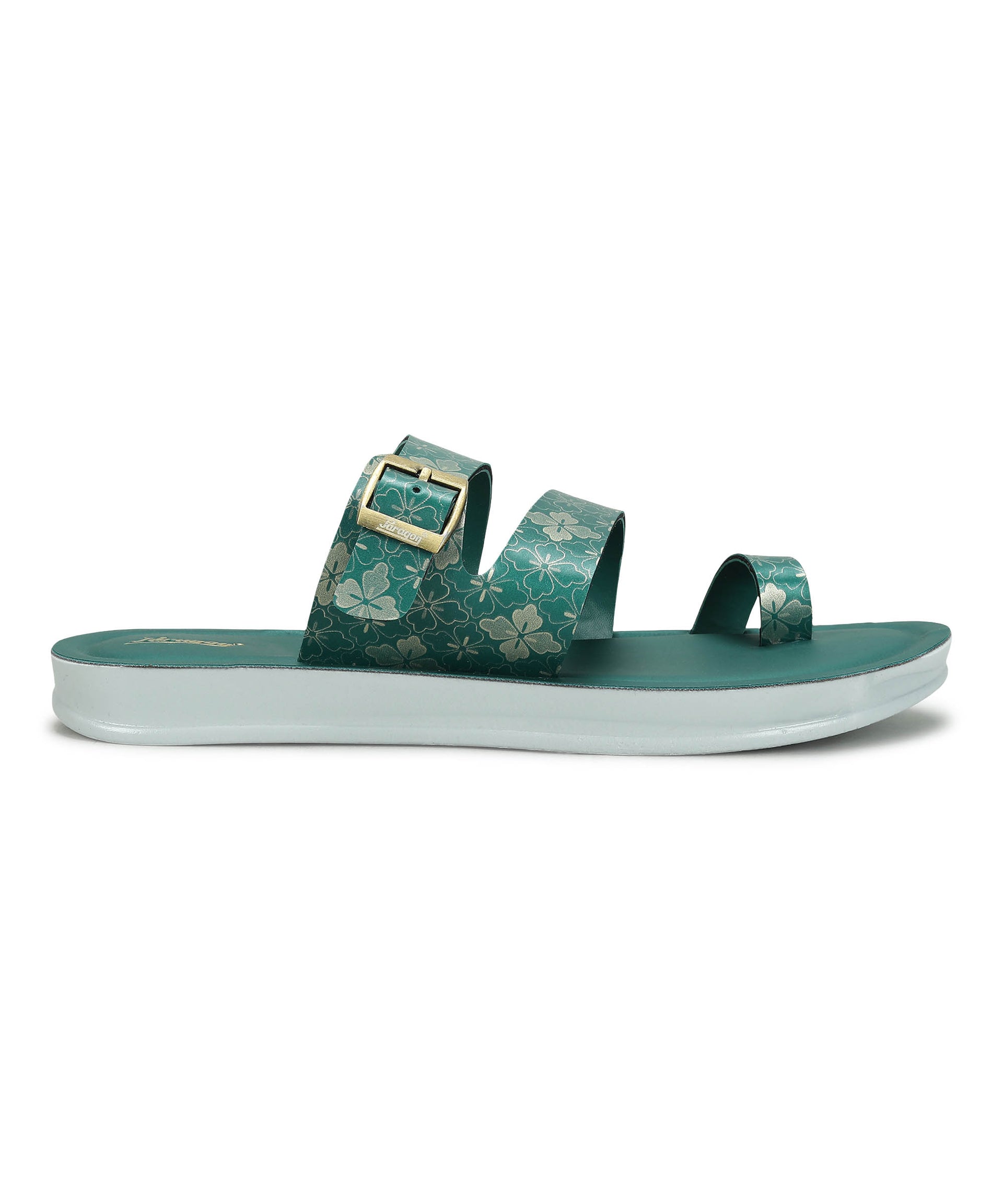 Paragon Women&#39;s Slip On Flat Green Sandals | Durable Dailywear Sandals