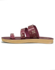 Paragon Women's Slip On Flat Maroon Sandals | Durable Dailywear Sandals