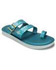 Paragon Women's Slip On Flat Teal Blue Sandals | Durable Dailywear Sandals