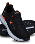 Eeken KESHGIA105 Black And Orange Lightweight Anti-Skid Walking Shoes For Men