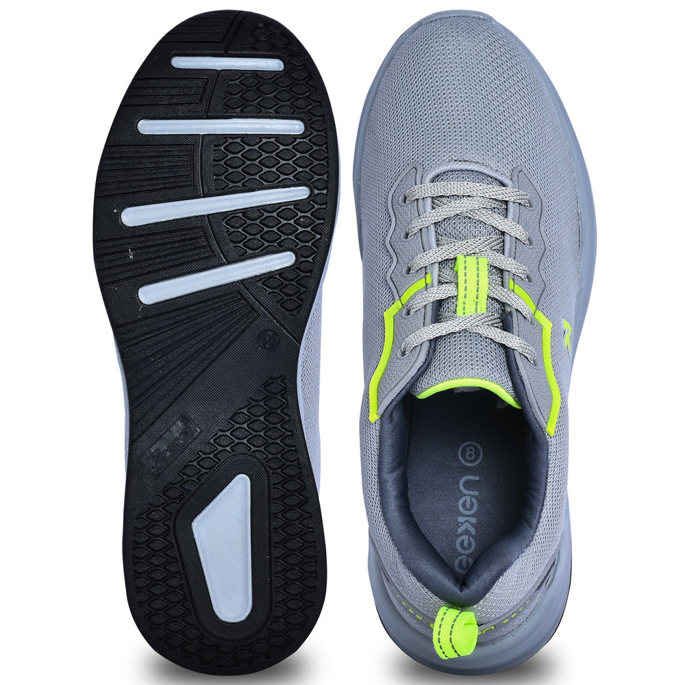 Eeken KESHGIA114 Grey Lightweight Soft Cushioned Walking Shoes For Men