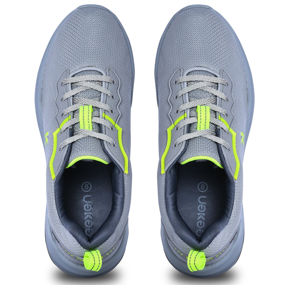 Eeken KESHGIA114 Grey Lightweight Soft Cushioned Walking Shoes For Men