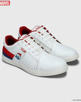 Marvel Men's White Casual Sneakers | Cushioned & Lace up Outdoor Style