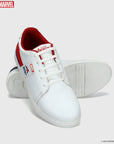 Marvel Men's White Casual Sneakers | Cushioned & Lace up Outdoor Style