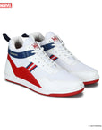 Marvel Men's White Casual Sneakers | Cushioned & Lace up Outdoor Style