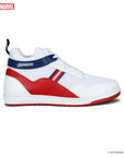 Marvel Men's White Casual Sneakers | Cushioned & Lace up Outdoor Style