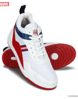 Marvel Men's White Casual Sneakers | Cushioned & Lace up Outdoor Style