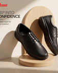 Paragon Men's Black Formal Slip On Shoes Durable Sturdy Outdoor Wear