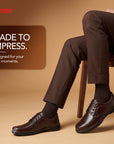 Paragon Men's Brown Formal Slip On Shoes Durable Sturdy Outdoor Wear