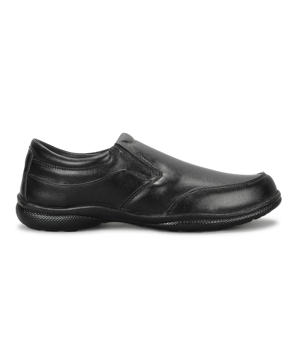 Paragon Men's Black Formal Slip On Style Loafers Durable Sturdy Office Wear