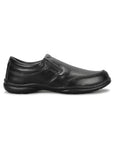 Paragon Men's Black Formal Slip On Style Loafers Durable Sturdy Office Wear