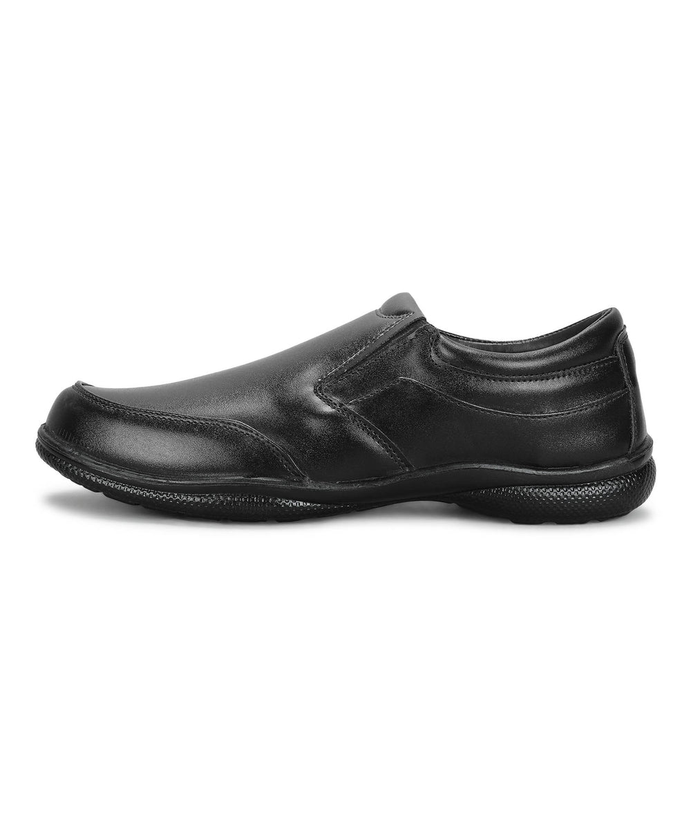 Paragon Men's Black Formal Slip On Style Loafers Durable Sturdy Office Wear