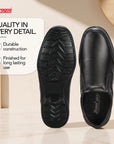 Paragon Men's Black Formal Slip On Style Loafers Durable Sturdy Office Wear
