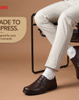 Paragon Men's Brown Formal Slip On Style Loafers Durable Sturdy Office Wear