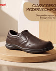 Paragon Men's Brown Formal Slip On Style Loafers Durable Sturdy Office Wear