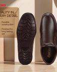 Paragon Men's Brown Formal Slip On Style Loafers Durable Sturdy Office Wear