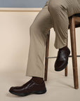 Paragon Men's Brown Formal Slip On Style Loafers Durable Sturdy Office Wear
