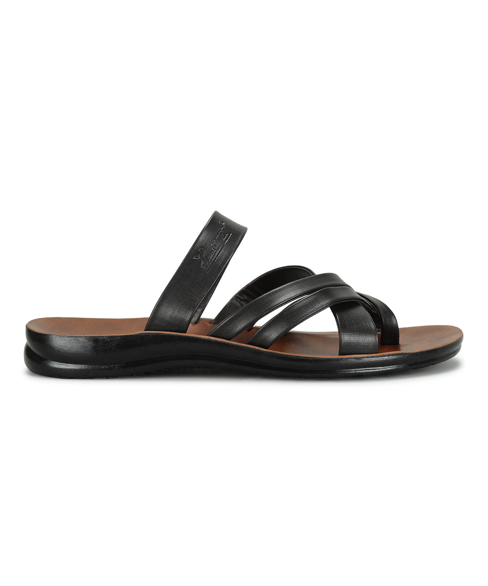 Paragon Men's Slip-on Brown Sandals for Men | Comfortable Sole &amp; Durable