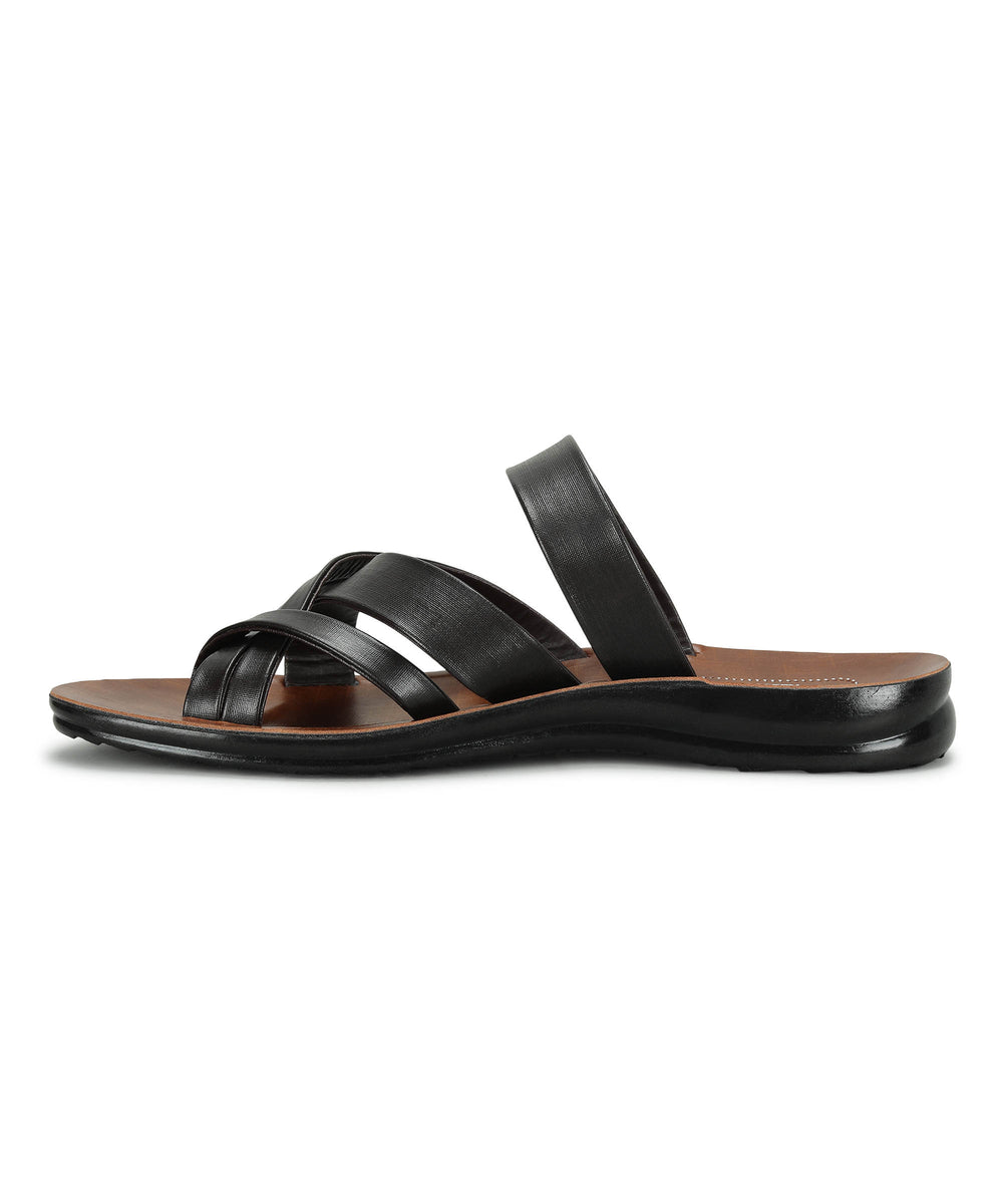 Paragon Men's Slip-on Brown Sandals for Men | Comfortable Sole &amp; Durable