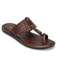 Paragon Men's Slip-on Brown Sandals for Men | Comfortable Sole & Durable