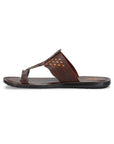 Paragon Men's Slip-on Brown Sandals for Men | Comfortable Sole & Durable