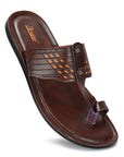 Paragon Men's Slip-on Brown Sandals for Men | Comfortable Sole & Durable