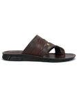 Paragon Men's Slip-on Brown Sandals for Men | Comfortable Sole & Durable