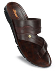 Paragon Men's Slip-on Brown Sandals for Men | Comfortable Sole & Durable