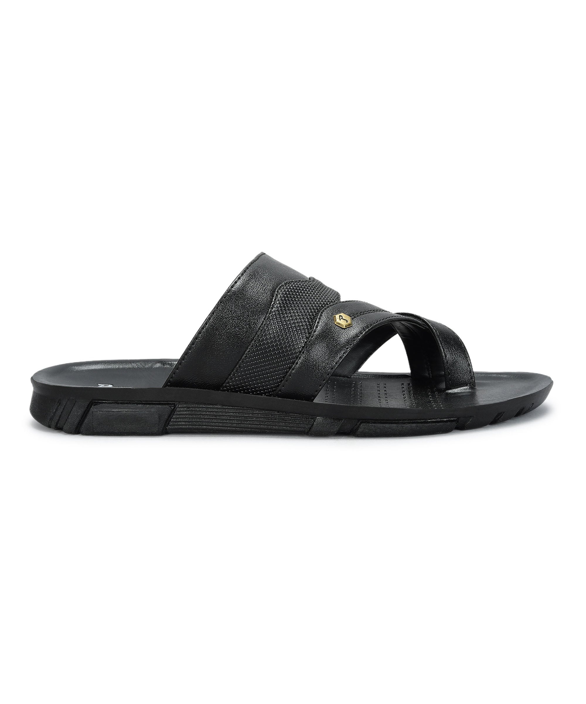 paragon max men's black sandals