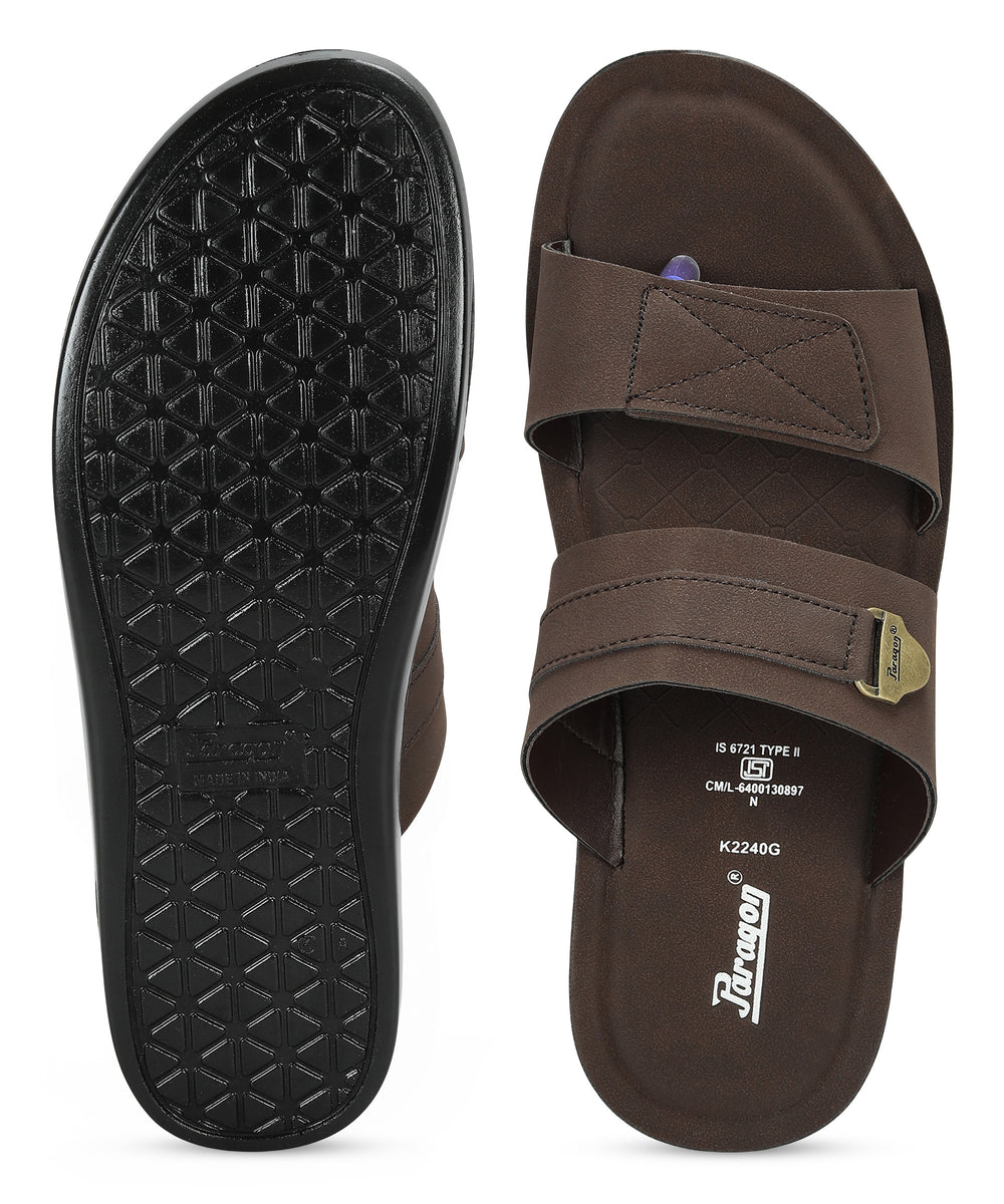 Paragon Men's Slip-on Sandals Stylish Comfortable Sole &amp; Durable